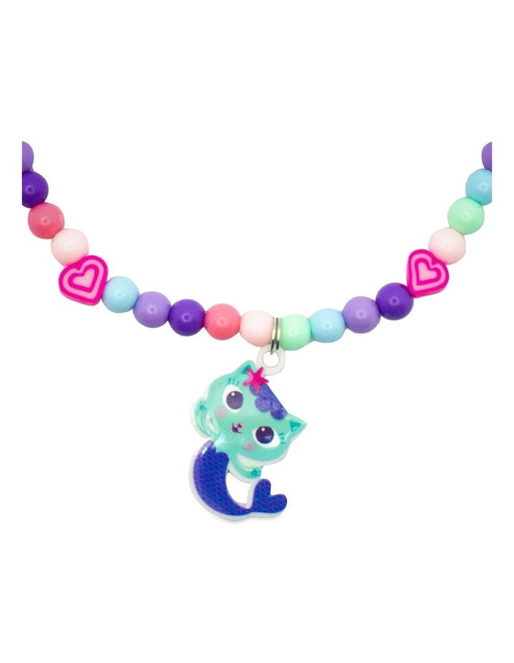 Beaded Necklace and Bracelet Set in Multi