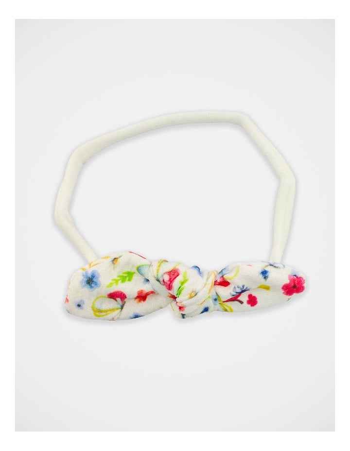 Floral Bow and Flower Hair Wrap 3 Pack