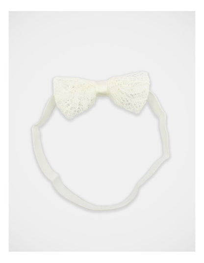 Lace Bow Hair Wrap 2 Pack in Lilac/White
