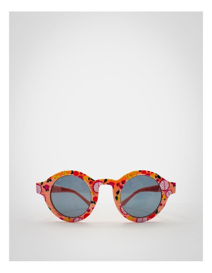Baby Fruit Print Round Sunglasses in Multi
