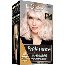 L'Oreal Paris Preference Hair Colour 10.21 Very Very Light Pearl Blonde each