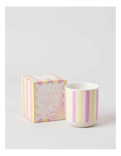 Voyage Tulum Candle 250g in Yellow/Pink