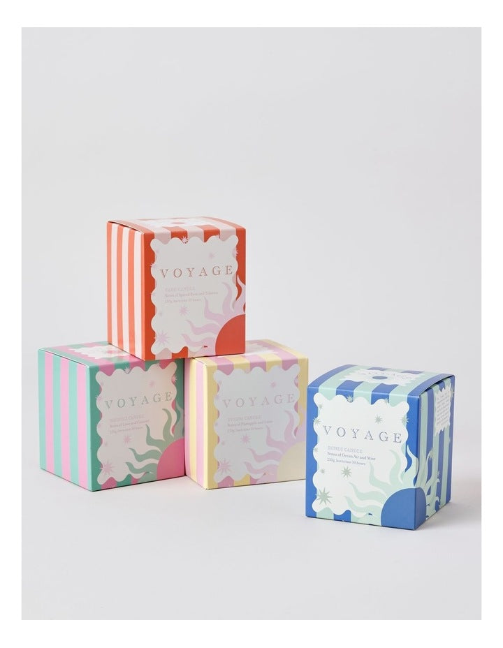 Voyage Tulum Candle 250g in Yellow/Pink