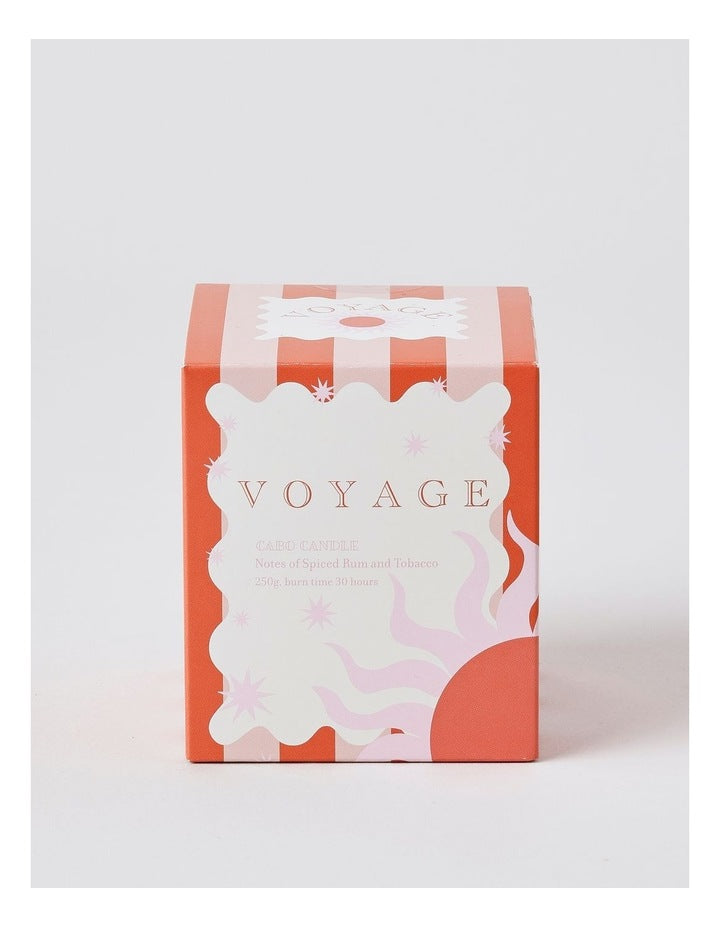 Voyage Cabo Candle 250g in Pink/Red
