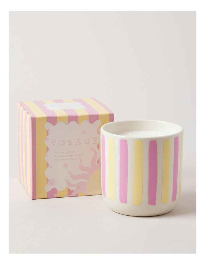 Voyage Tulum Candle 430g in Yellow/Pink
