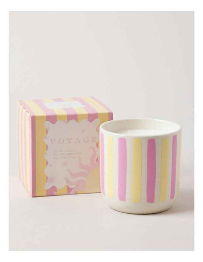 Voyage Tulum Candle 430g in Yellow/Pink