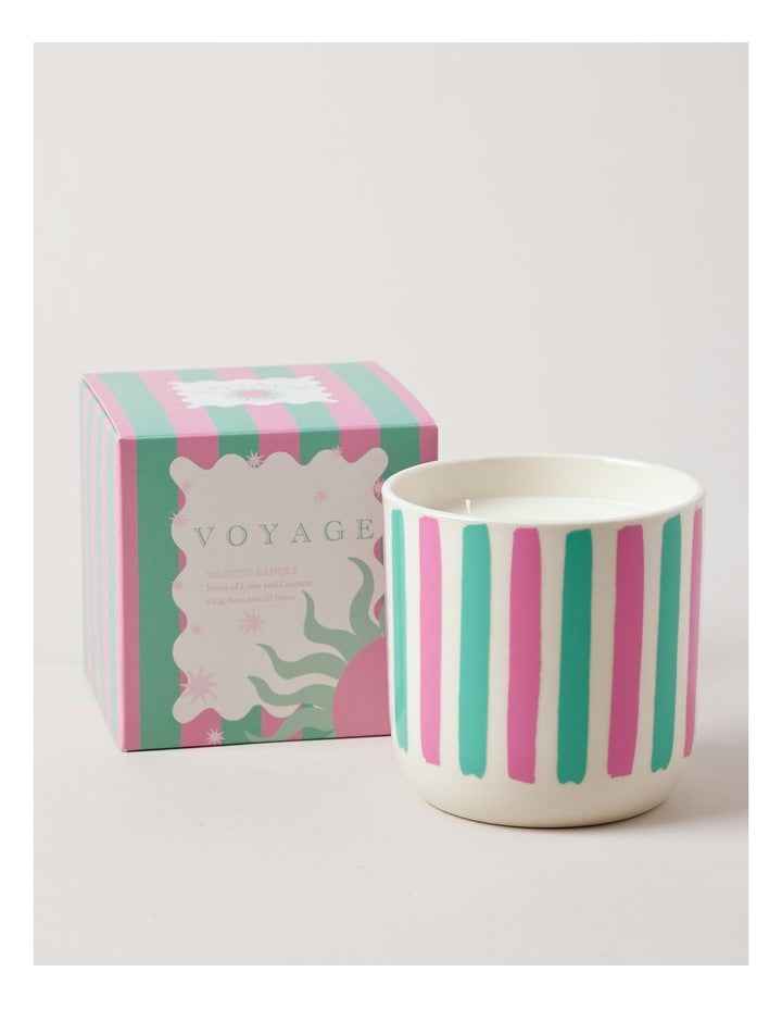 Voyage Waikiki Candle 430g in Green/Pink
