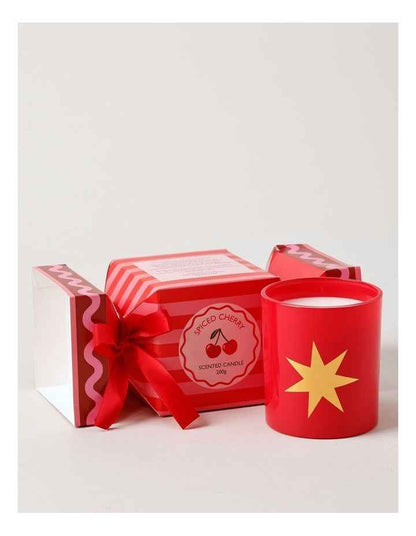 Holiday Magic Gingerbread Candle 200g in Red