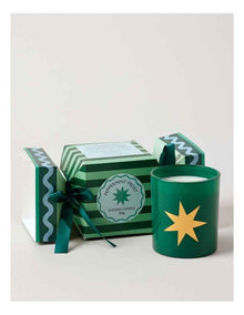 Holiday Magic Peppermint Frost Candle 200g in Green