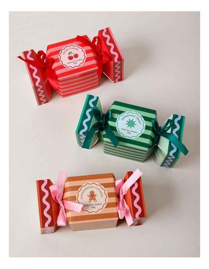 Holiday Magic Peppermint Frost Candle 200g in Green