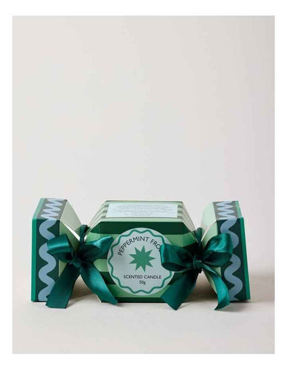 Holiday Magic Peppermint Frost Candle 50g in Green