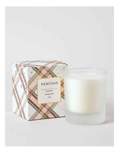 Cosmic Christmas Vanilla Spice Candle 210g in Clear