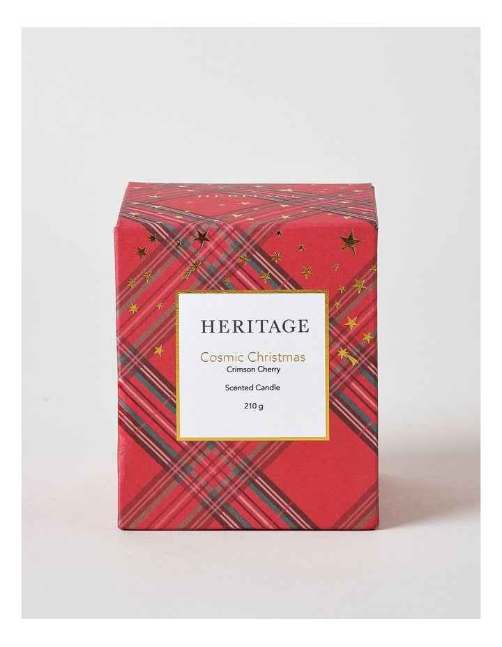 Cosmic Christmas Crimson Cherry Candle 210g in Red