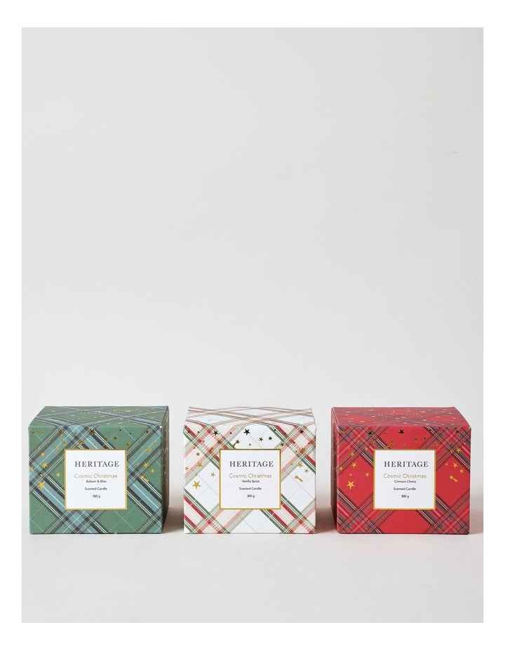 Cosmic Christmas Crimson Cherry Candle 300g in Red