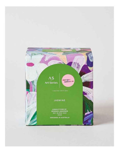 Jungle Funk Jasmine Decal Candle 350g in Purple
