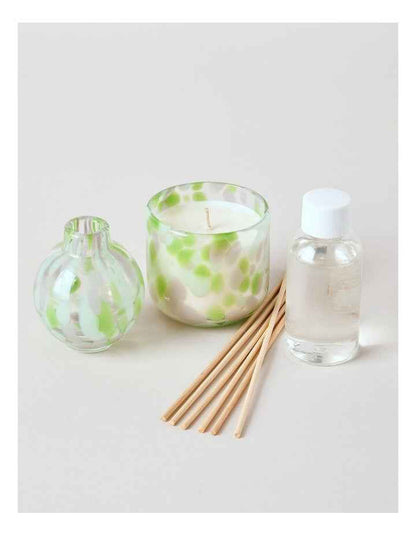Speckle Candle/Diffuser Gift Set in Yuzu