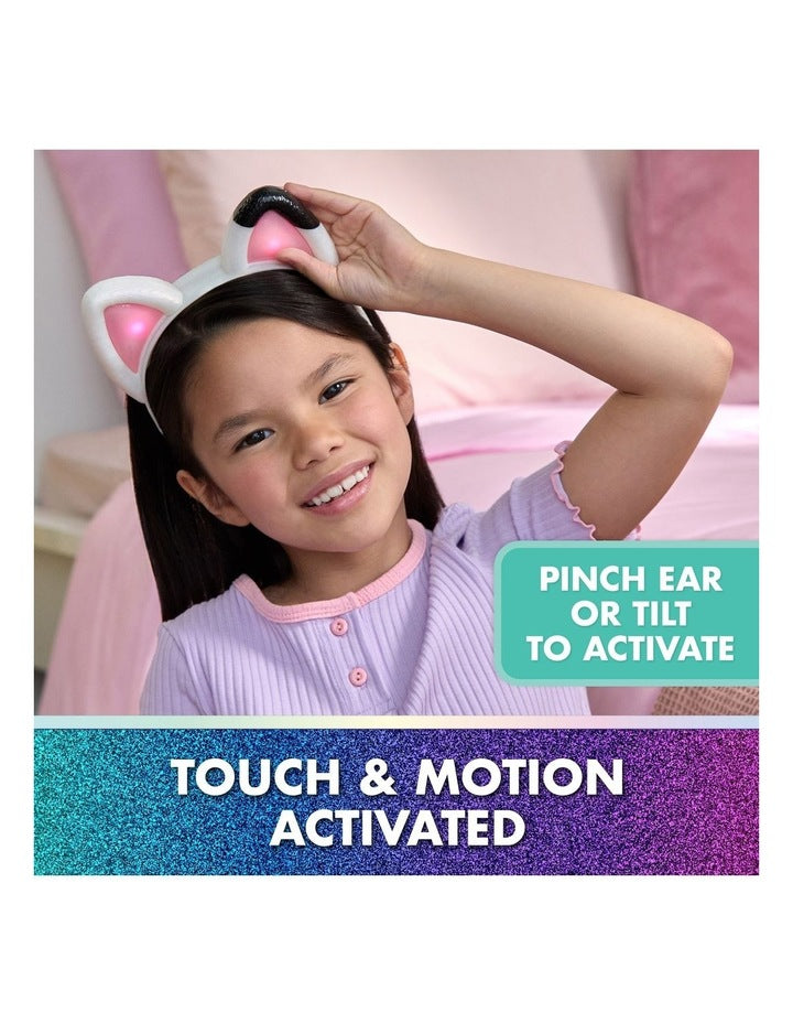 Meow-mazing Interactive Ears Headband with Lights