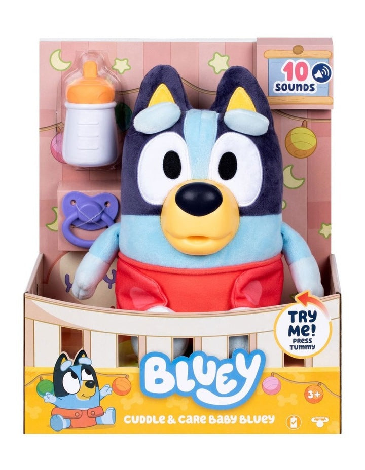 Cuddle and Care Baby Bluey with 10 Sounds