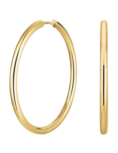 Fine Big Hoops in Gold