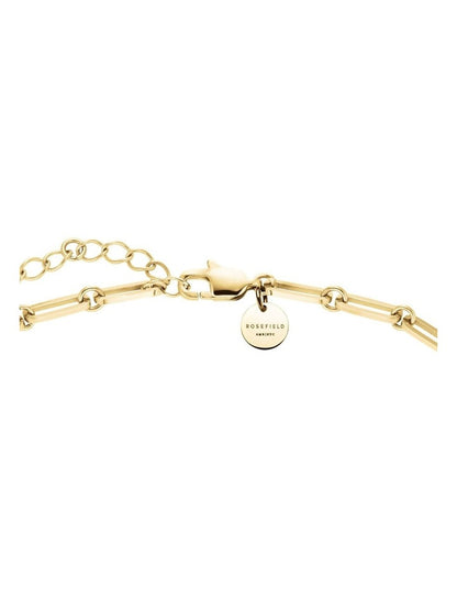 Graduated Crystal Necklace in Gold-Tone