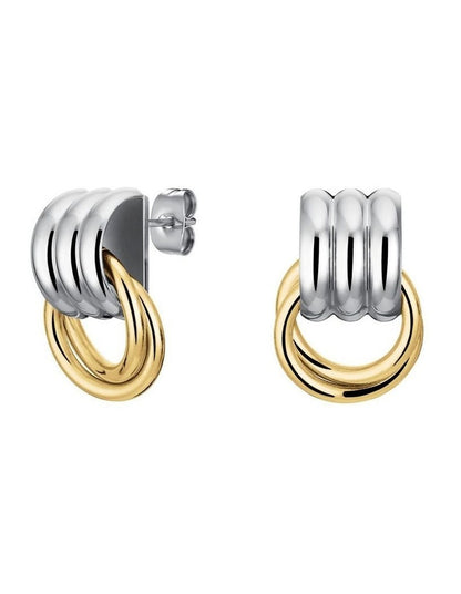 Modern Vintage Interlaced Earrings in Duotone