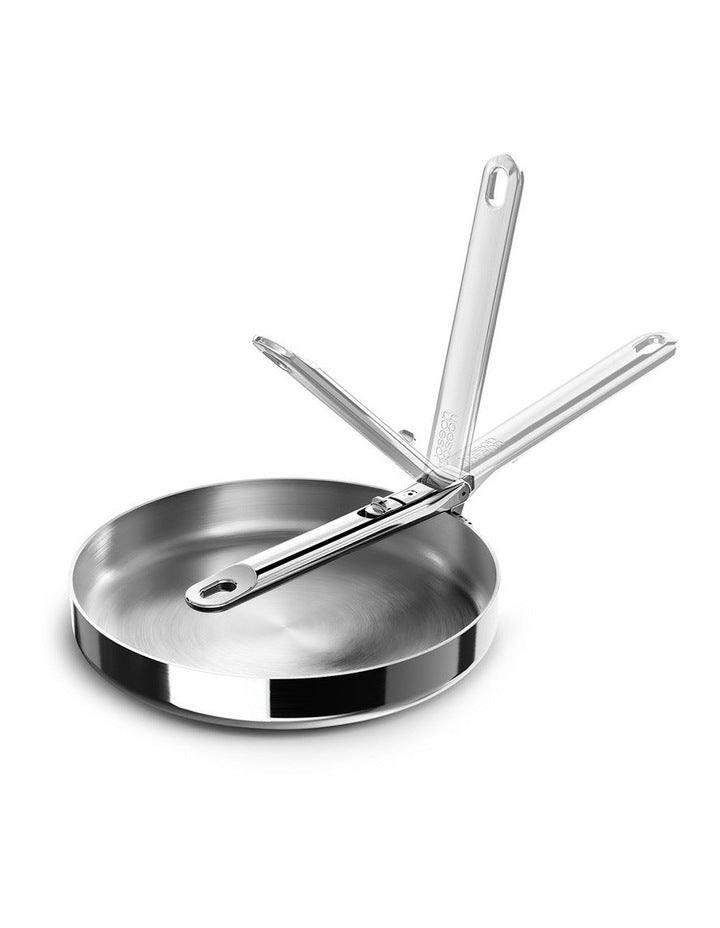Space Steel 24 cm/9.5 inch Frying Pan in Silver