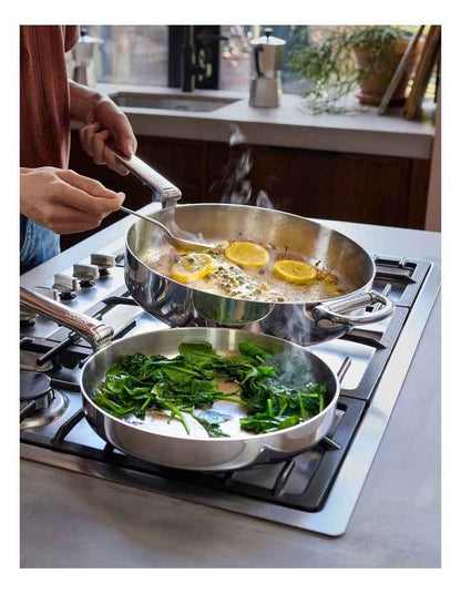 Space Steel 24 cm/9.5 inch Frying Pan in Silver