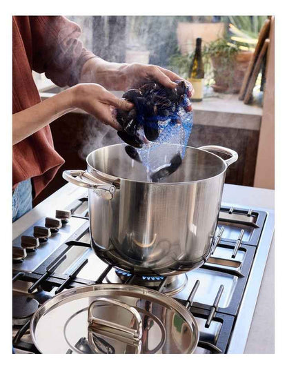 Space Stainless Steel Cookware Set 6 Piece in Silver