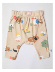 Naturals 2 Pack Leggings with Echidna Embroidery in Oatmeal
