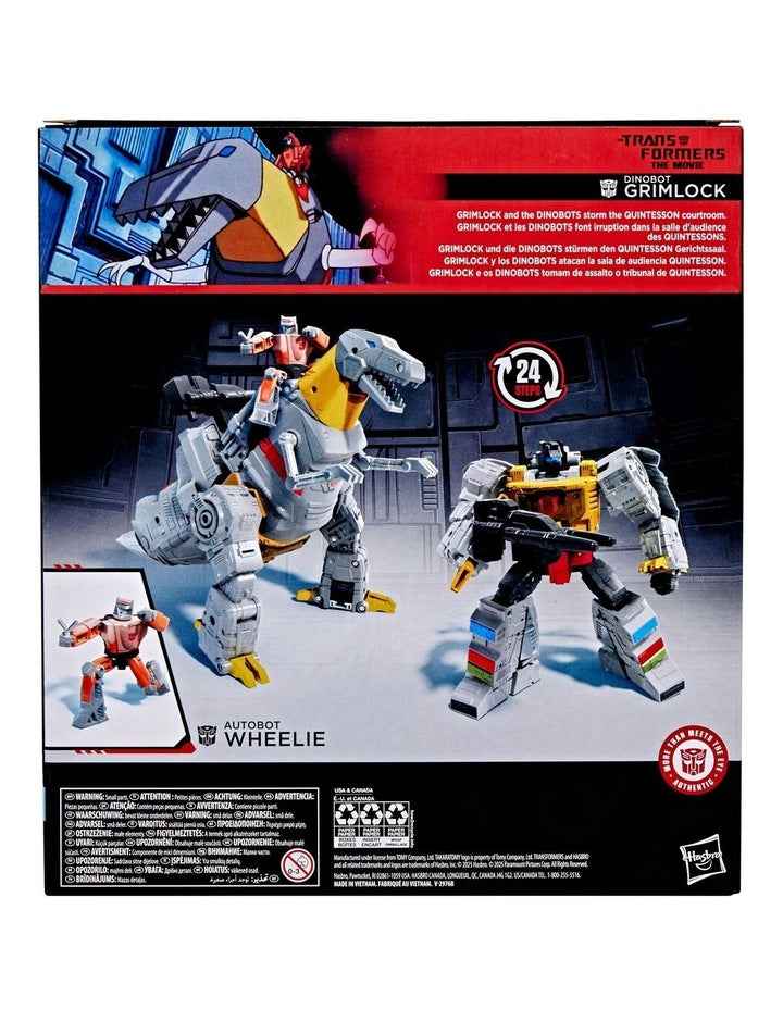 The Movie Dinobot Grimlock and Autobot Wheelie