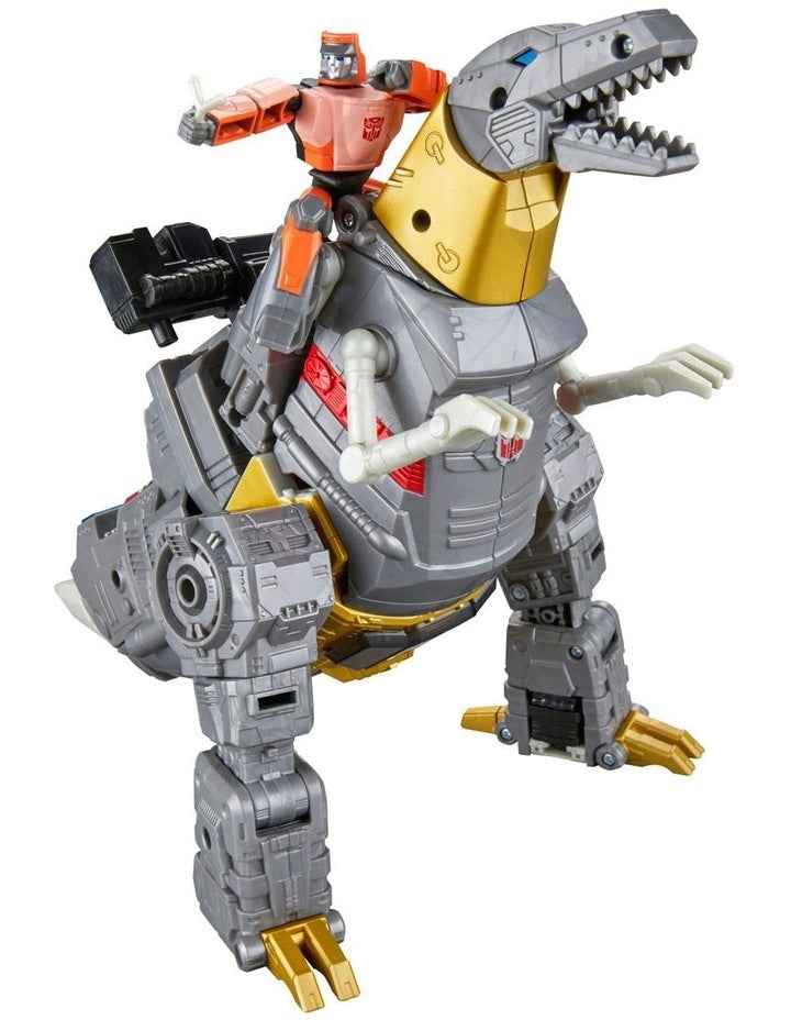 The Movie Dinobot Grimlock and Autobot Wheelie