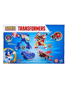 Transformers Collaborative Sonic the Hedgehog x Transformers Wingtail and Blue Booster Action Figures