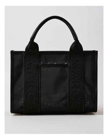Barbados Tote Bag in Black Mesh