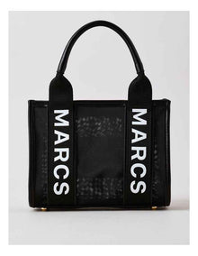 Barbados Mini Tote Bag in Black Mesh