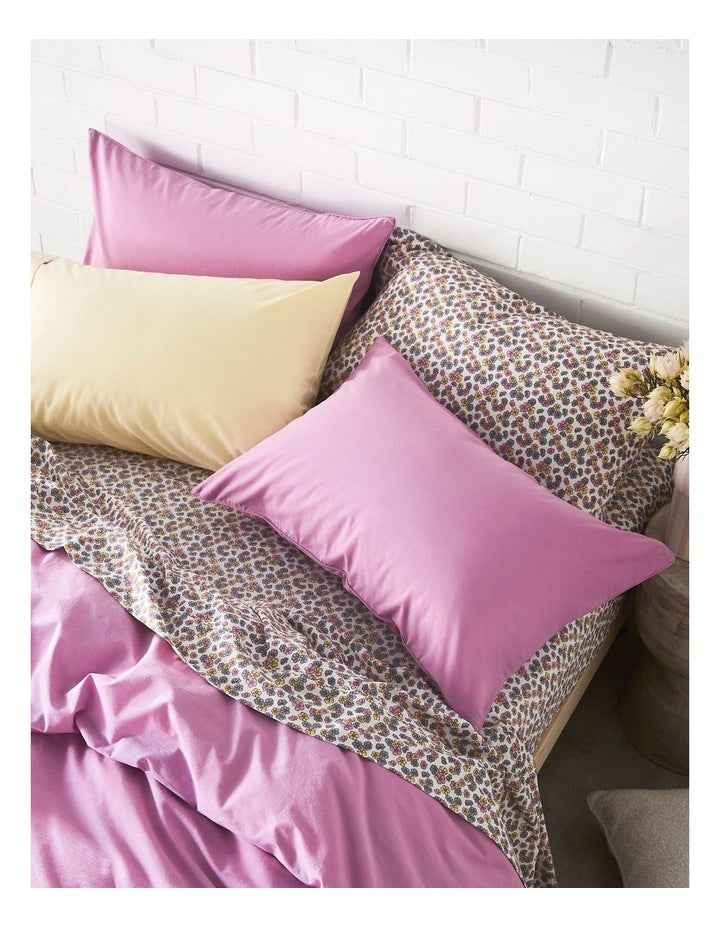 Stonewashed Cotton Sheet Set in Blossom