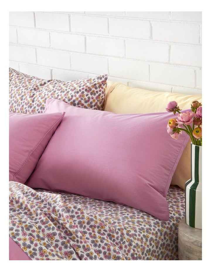Stonewashed Cotton Sheet Set in Blossom