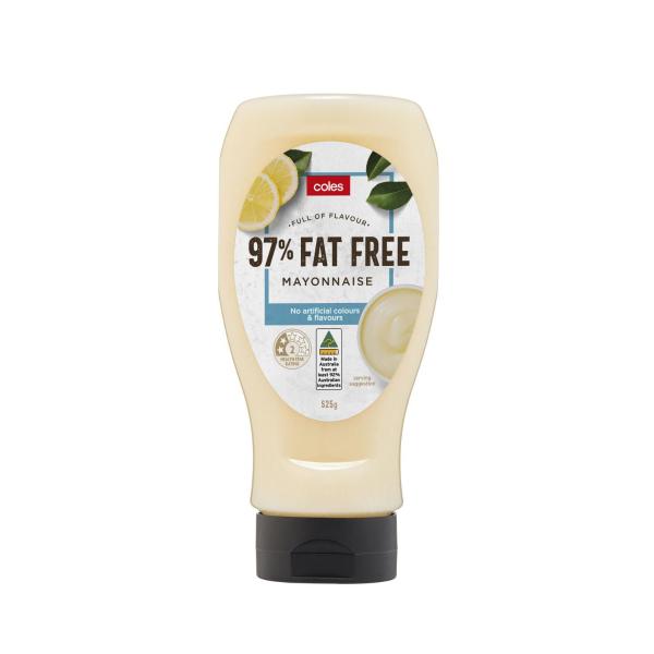 COLES 97% FAT FREE MAYONNAISE