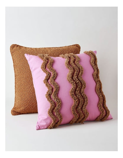 Tufted Wiggle Cushion in Pink