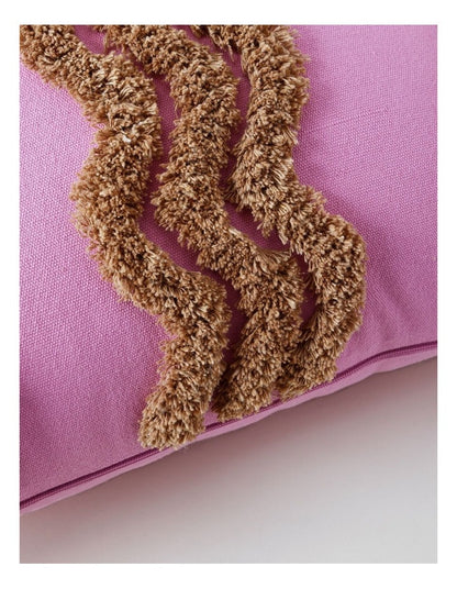 Tufted Wiggle Cushion in Pink