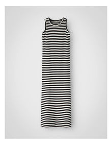 Suraja Stripe Maxi Dress in Black