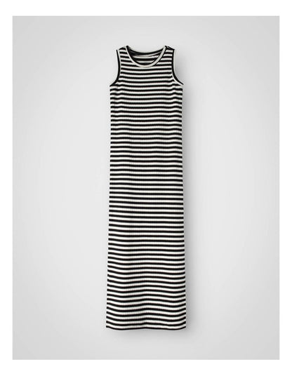Suraja Stripe Maxi Dress in Black