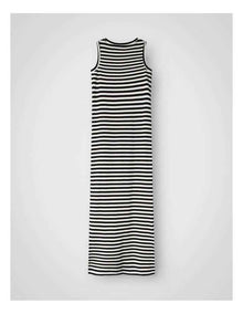 Suraja Stripe Maxi Dress in Black