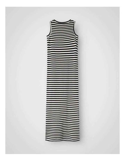 Suraja Stripe Maxi Dress in Black