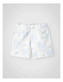 Rose High Waist Mom Shorts in Bright White
