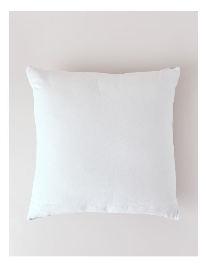 Trellis Textured Cushion 50x50 in Blue