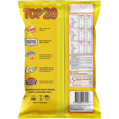 Thins Top 20 Variety Chips Multipack Lunch Box Snacks 20 pack