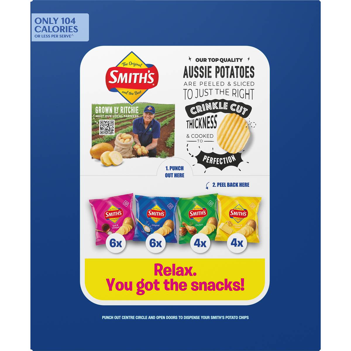 Smith's Potato Chips Original Favourites Multipack Variety 20 pack