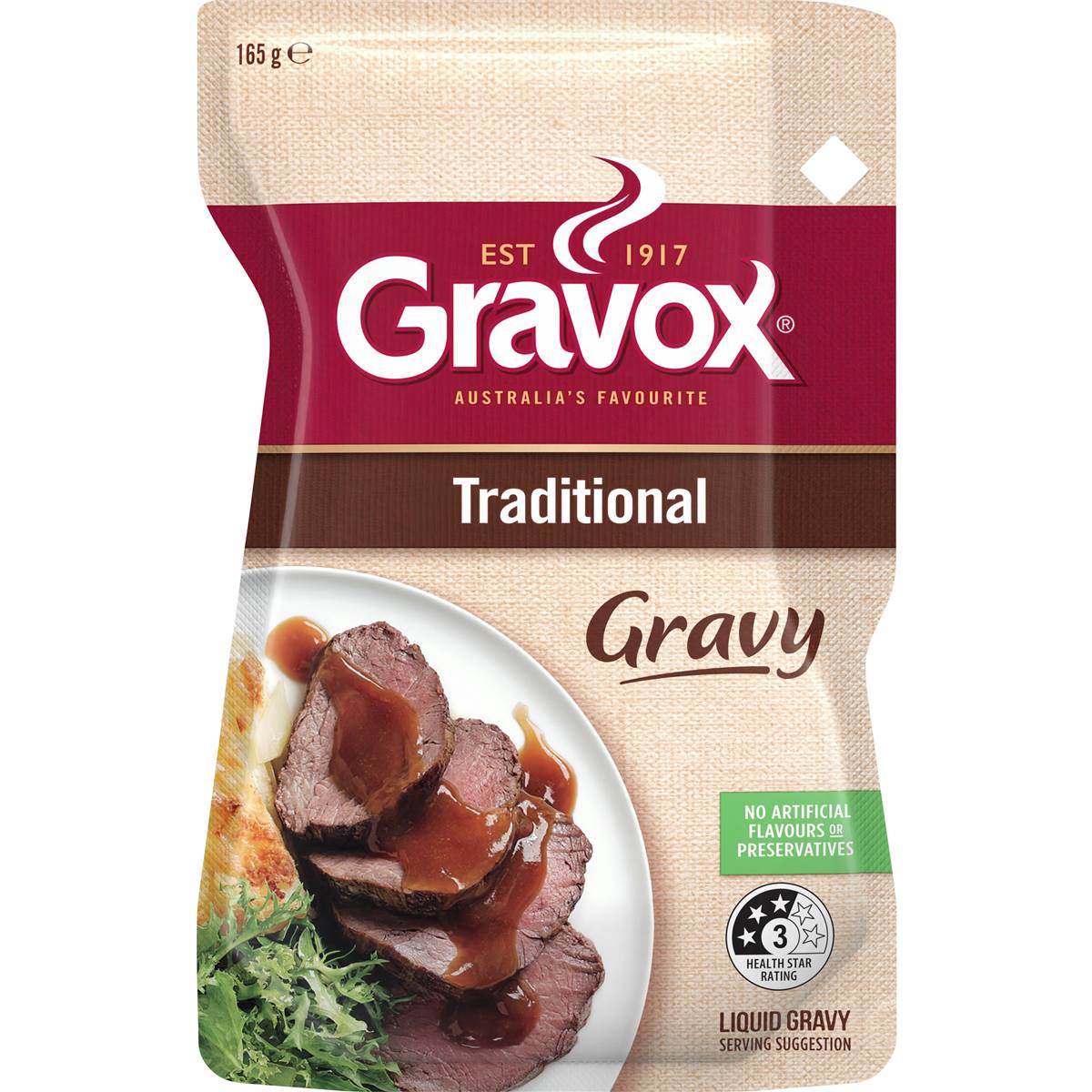 Gravox Traditional Liquid Gravy Pouch 165g