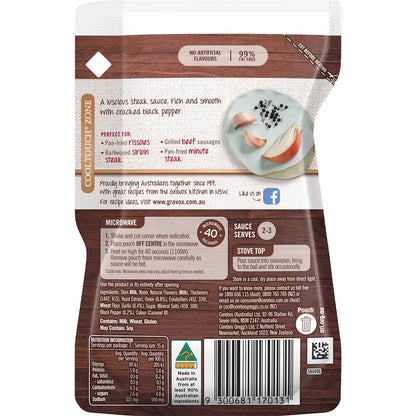Gravox Pepper Steak Sauce Liquid Pouch 165g