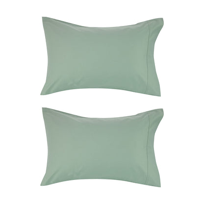 2 Pack 500 Thread Count Australian Grown Cotton Standard Pillowcases - Sage